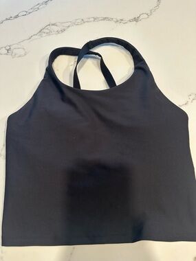 Old Navy Black Active PowerSoft Sports Bra with Adjustable Straps